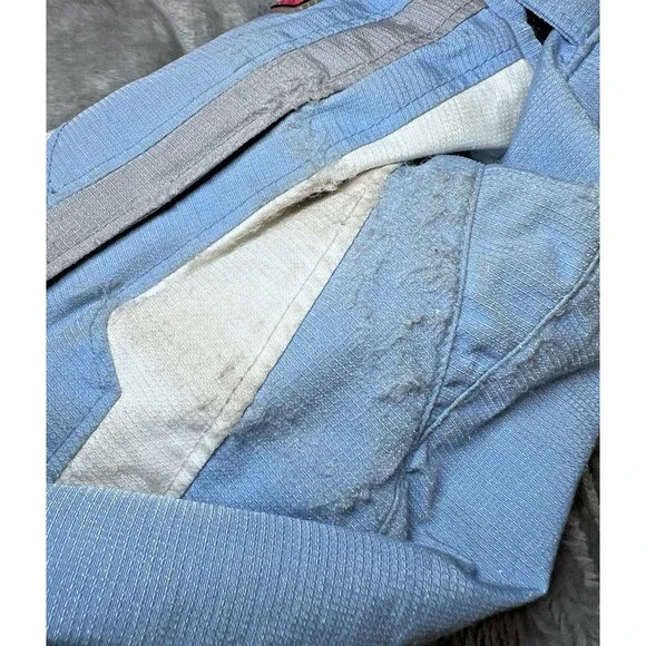 Vintage Spyder Womens Ski Jacket Size 12 Blue White Dermizax-EV X-Static Insulat - Picture 7 of 16